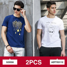 Load image into Gallery viewer, Pioneer Camp 2-pack promoting fashion summer short men t shirt brand-clothing quality comfortable male t-shirt casual tshirt men