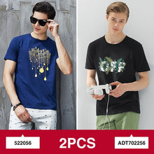 Load image into Gallery viewer, Pioneer Camp 2-pack promoting fashion summer short men t shirt brand-clothing quality comfortable male t-shirt casual tshirt men