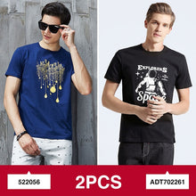 Load image into Gallery viewer, Pioneer Camp 2-pack promoting fashion summer short men t shirt brand-clothing quality comfortable male t-shirt casual tshirt men