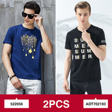 Load image into Gallery viewer, Pioneer Camp 2-pack promoting fashion summer short men t shirt brand-clothing quality comfortable male t-shirt casual tshirt men