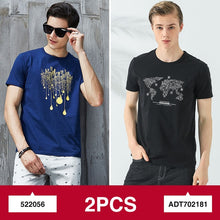 Load image into Gallery viewer, Pioneer Camp 2-pack promoting fashion summer short men t shirt brand-clothing quality comfortable male t-shirt casual tshirt men