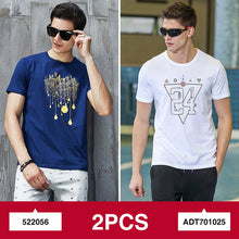 Load image into Gallery viewer, Pioneer Camp 2-pack promoting fashion summer short men t shirt brand-clothing quality comfortable male t-shirt casual tshirt men