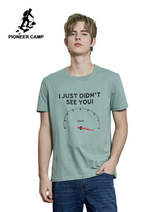 Pioneer Camp short sleeve t shirt men brand clothing fashion odometer print t-shirt 100% cotton quality tshirts male ADT902116