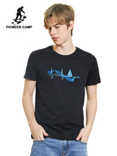 Load image into Gallery viewer, Pioneer Camp 2019 New Arrival Black T shirt Men Casual Audio Frequency Printed tshirt for Male 100% Cotton Tops Mens ADT906158